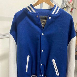 Blue & White HOLLOWAY Varsity Jacket -- 3XL